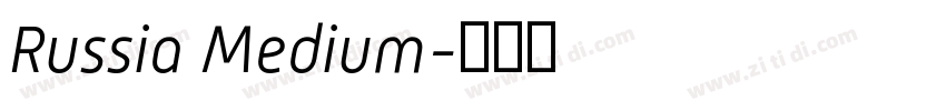 Russia Medium字体转换